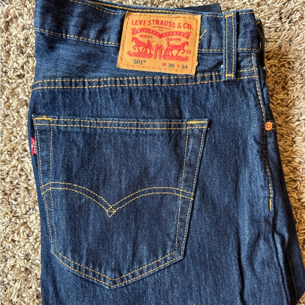 Mens Levis 501 36X34